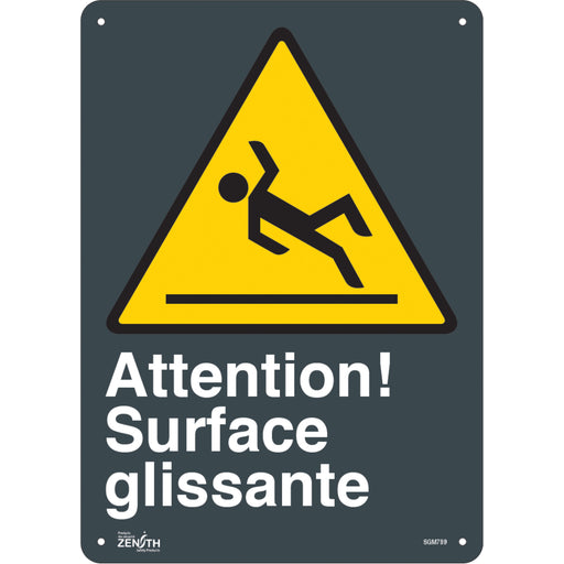 "Surface Glissante" Sign