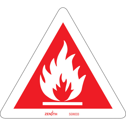 Flammable CSA Safety Sign
