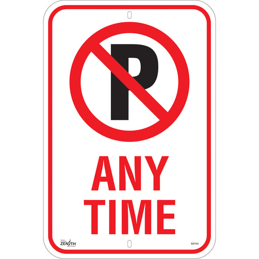 No Parking "Any Time" Sign