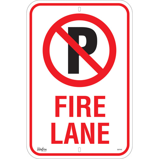 No Parking "Fire Lane" Sign