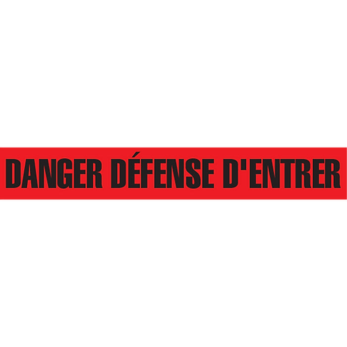 "Danger Défense D'Entrer" Barricade Tape