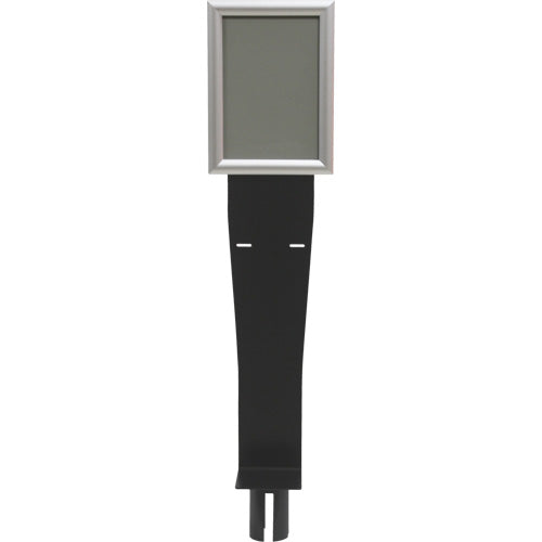 Sign & Dispenser Holder for Crowd Control Post