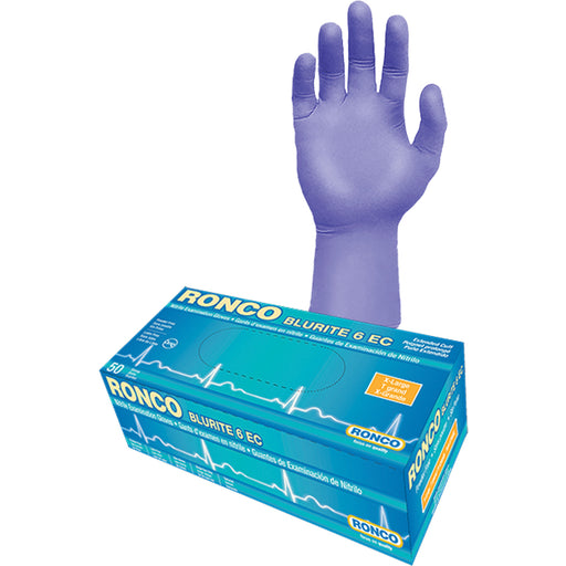 Blurite 6 EC Extended Cuff Examination Gloves