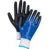 Black & Blue Coated Gloves