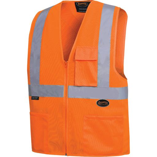 Zipper Front Safety Vest with 2" Tape