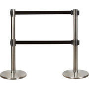 Dual Belt Crowd Control Barrier