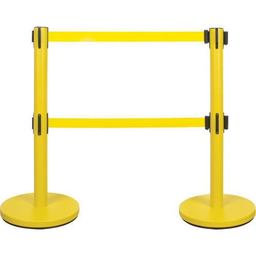 Dual Belt Crowd Control Barrier