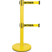 Dual Belt Crowd Control Barrier