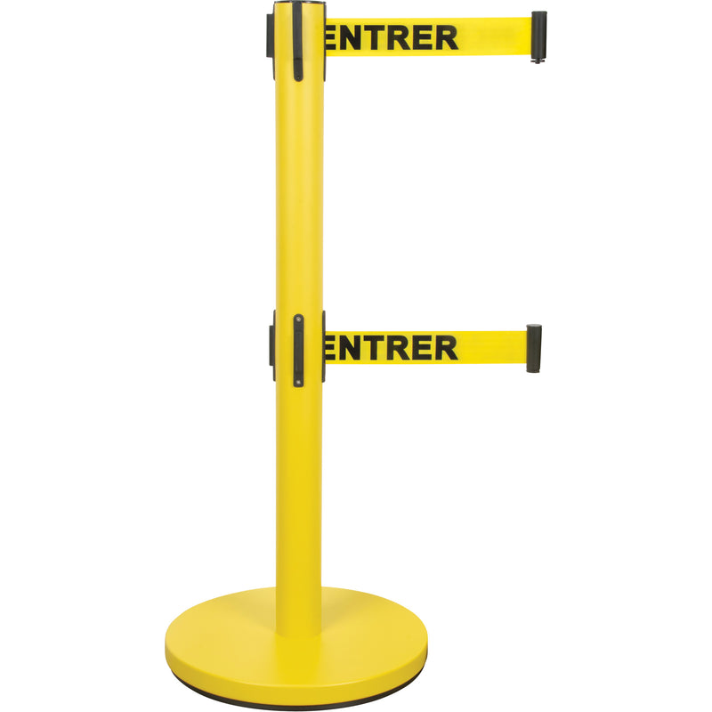 Dual Belt Crowd Control Barrier