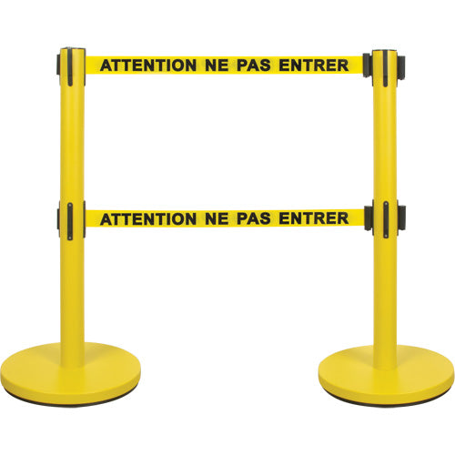 Dual Belt Crowd Control Barrier