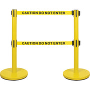 Dual Belt Crowd Control Barrier