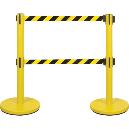 Dual Belt Crowd Control Barrier