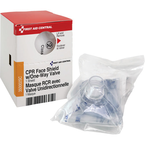 SmartCompliance® Refill CPR Faceshield with One-Way Valve