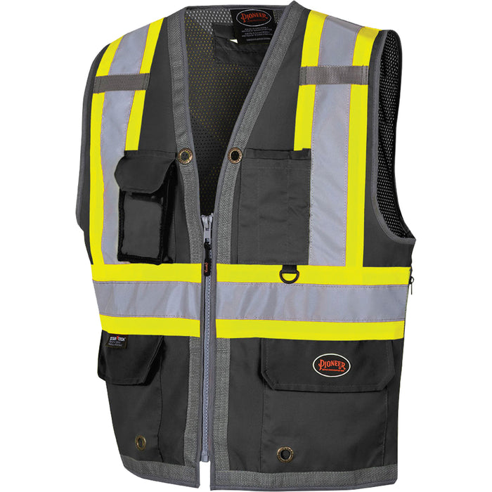 Mesh-Back Zip-Front Surveyor's Vest