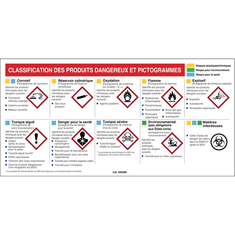 Mini MSDS Chart- French