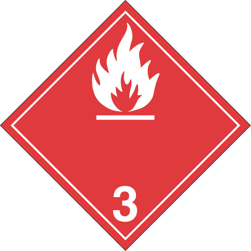 Flammable Liquids TDG Placard