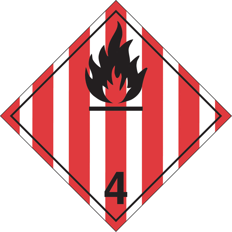 Flammable Solids TDG Placard