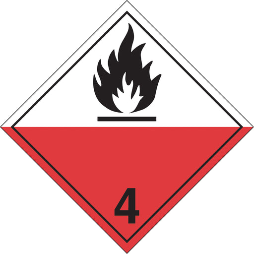 Spontaneous Combustibles TDG Placard