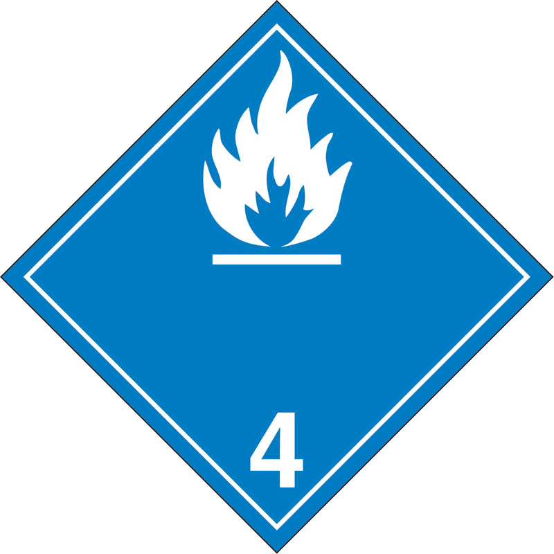 Water Reactive Substances TDG Placard