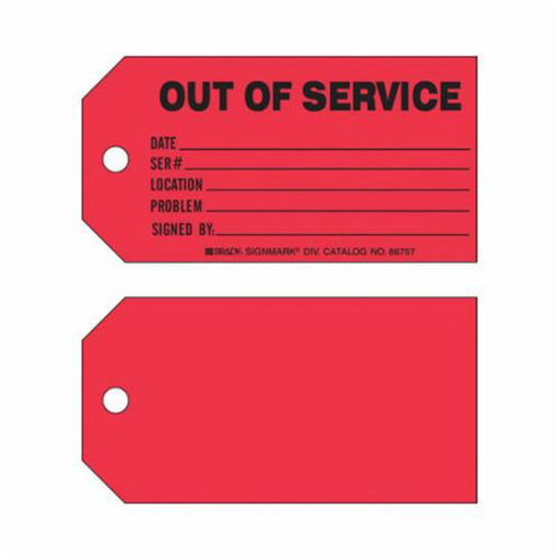 "Out of Service" Production Tag