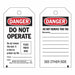 Self-Laminating "Do Not Operate" Tags