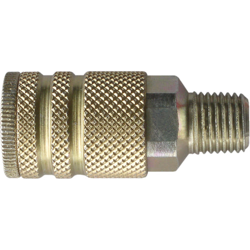 Quick Couplers - 1/4" Industrial, One Way Shut-Off - Manual Couplers