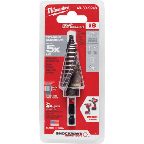 #8 Shockwave™ Impact Duty™ Step Drill Bit