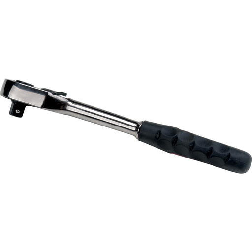 Quick-Release Rubber Grip Ratchet Wrench