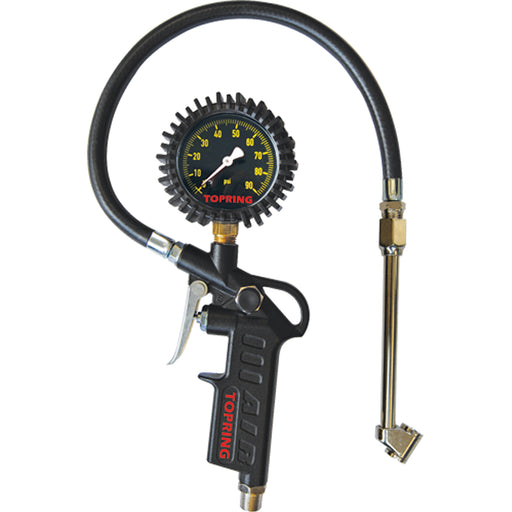 Tire Pressure Gauges - Dual Wheel Type- Pistol Grip Dial Inflator Gauges