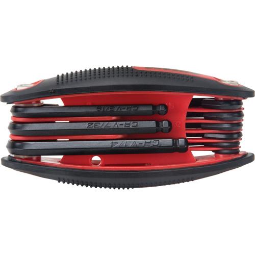 Ball End Fold-Up SAE Folding Hex Key Set