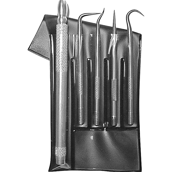 4-Piece Utility Pick Set With  Machined Aluminum Handles