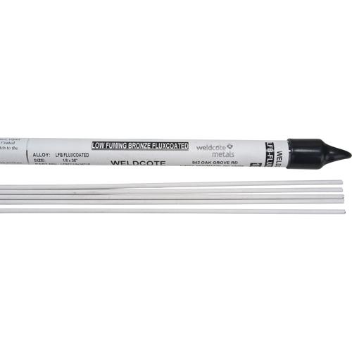 36" Cut Length TIG Rods - Point Of Purchase Packaged Alloys - Low Fuming Bronze - Flux-Coated
