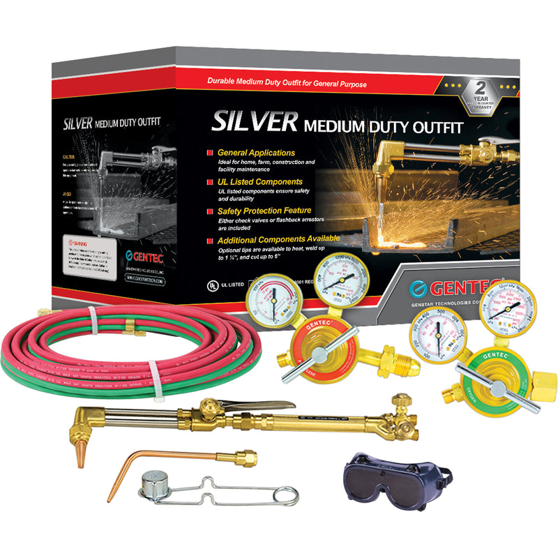 Silver Medium-Duty Welding & Cutting Outfits