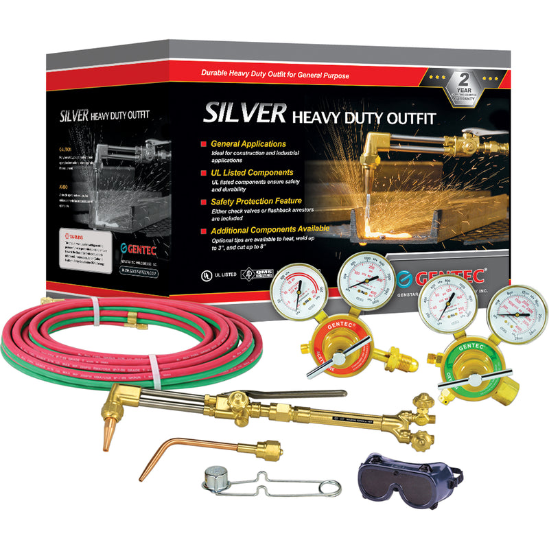 Silver Heavy-Duty Welding & Cutting Outfi ts