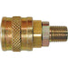 Quick Couplers - 1/4" Industrial, One Way Shut-Off - Automatic Couplers