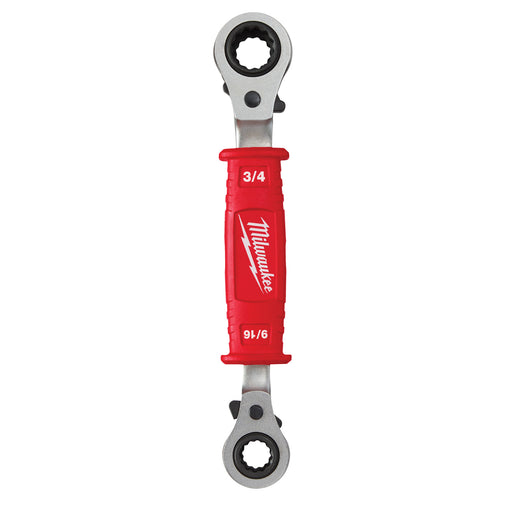 Lineman's 4-in-1 Insulated Ratcheting Box Wrench