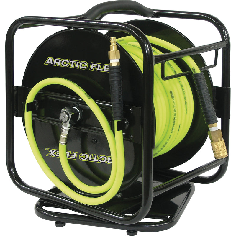 Manual Air Hose Reel with Hybrid Polymer Air Hose