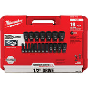Shockwave™ Impact Duty™ 1/2" Drive SAE Deep 6 Point Socket Set