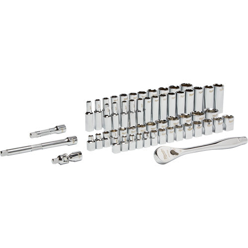 56 Piece SAE & Metric Ratchet & Socket Set