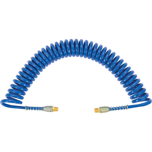 Recoil Air Hose with Swivel Fittings & Protective Spring
