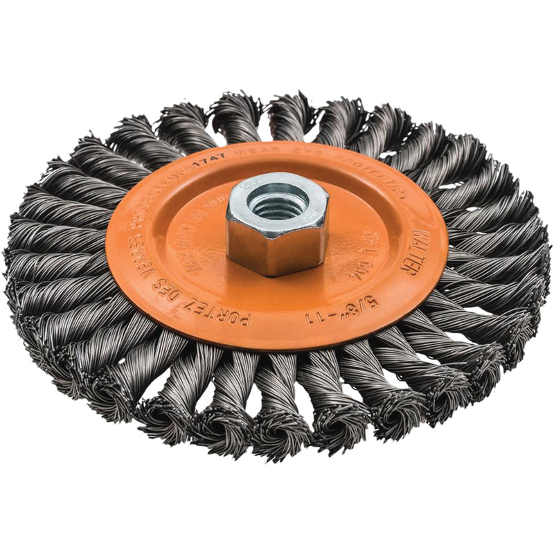 Wide Knotted Wire Wheel Brush