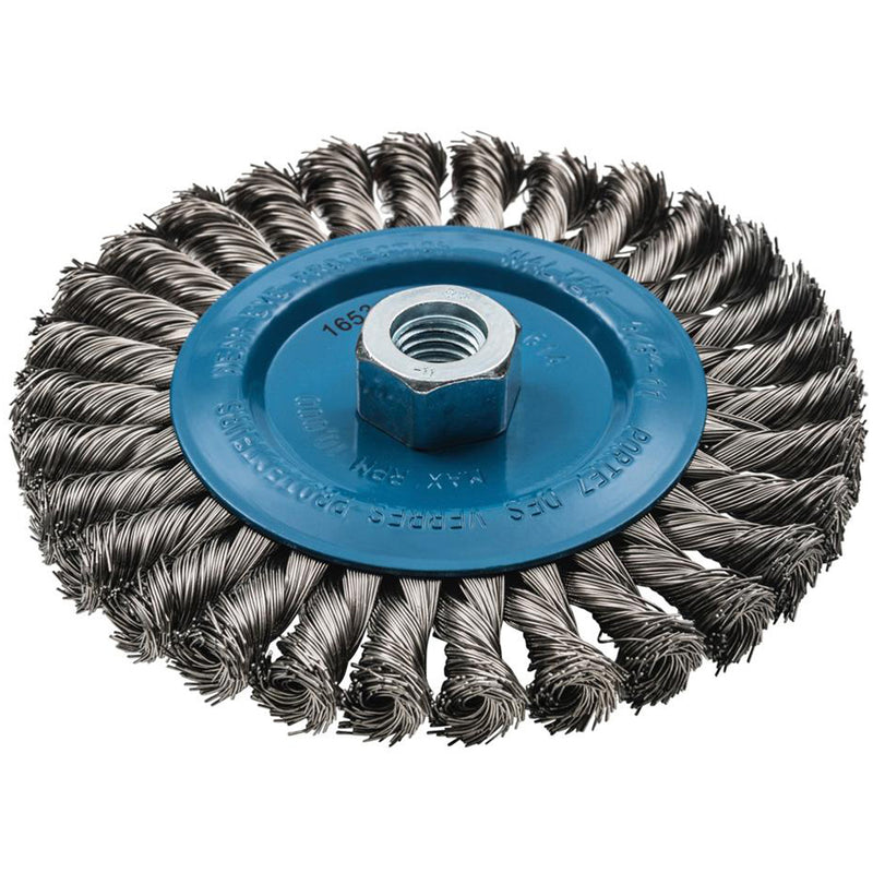 Wide Knotted Wire Wheel Brush