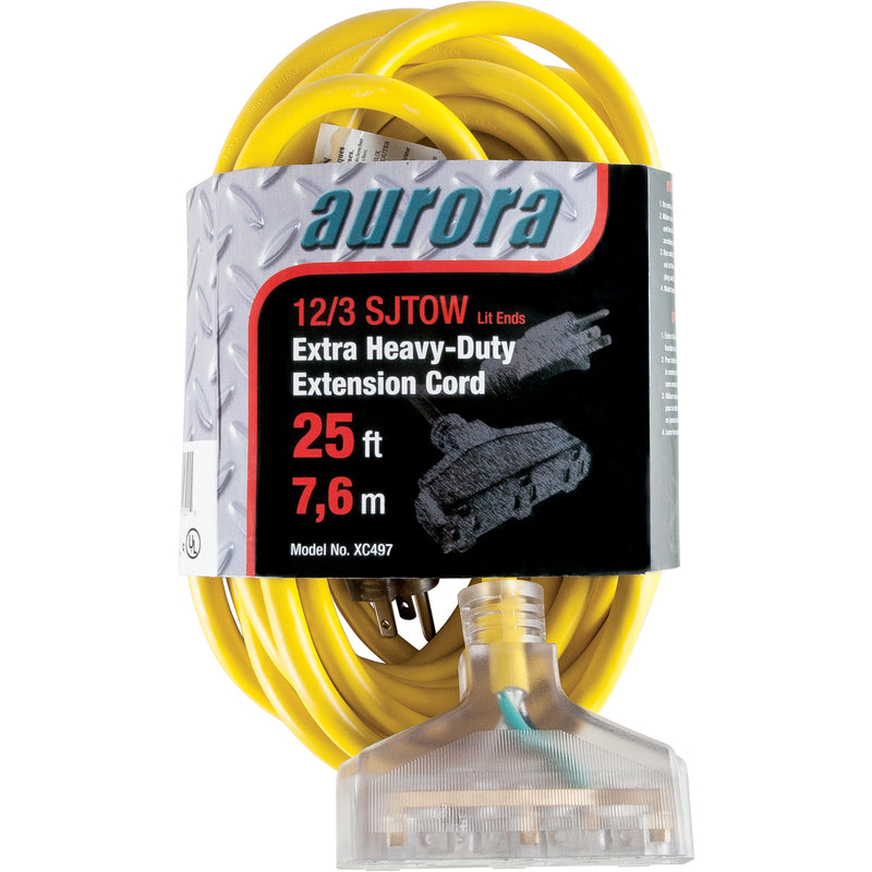 Outdoor Vinyl Extension Cords with Light Indicator